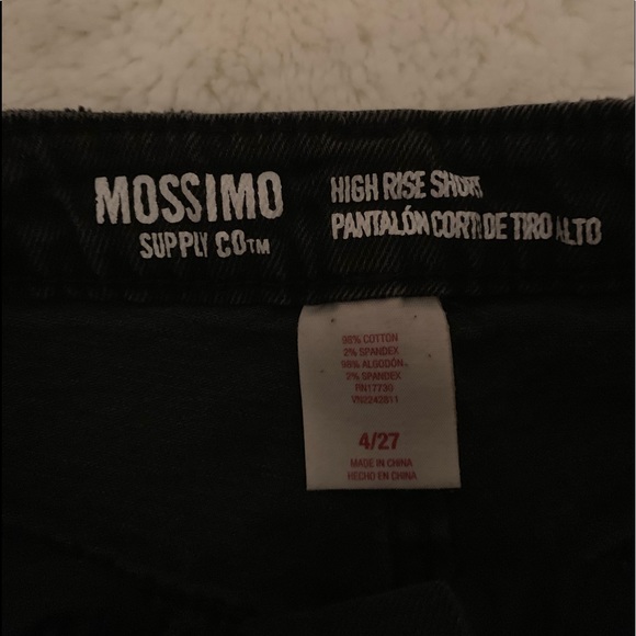 Mossimo Supply Distressed High Rise Short - Black - Picture 5 of 5